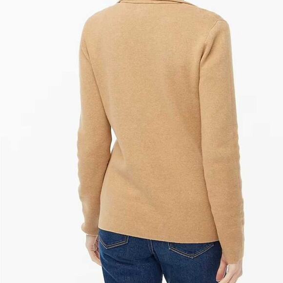 J. Crew Schoolboy Sweater-Blazer size XS  Camel Cotton - Picture 10 of 10